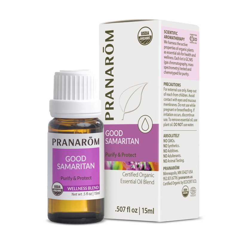 Pranarom - Good Samaritan Essential Oil Blend (15ml) -100% Pure Essential Oil for Diffusing and Cleaning | Lemon, Rosemary, Eucalyptus, Cinnamon - Image 1