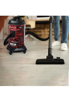W.BOX Barrel Vacuum Cleaner - 21 Liter - 1400 Watt - Black*Red - KVC21LR  - Image 3