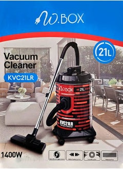 W.BOX Barrel Vacuum Cleaner - 21 Liter - 1400 Watt - Black*Red - KVC21LR  - Image 4