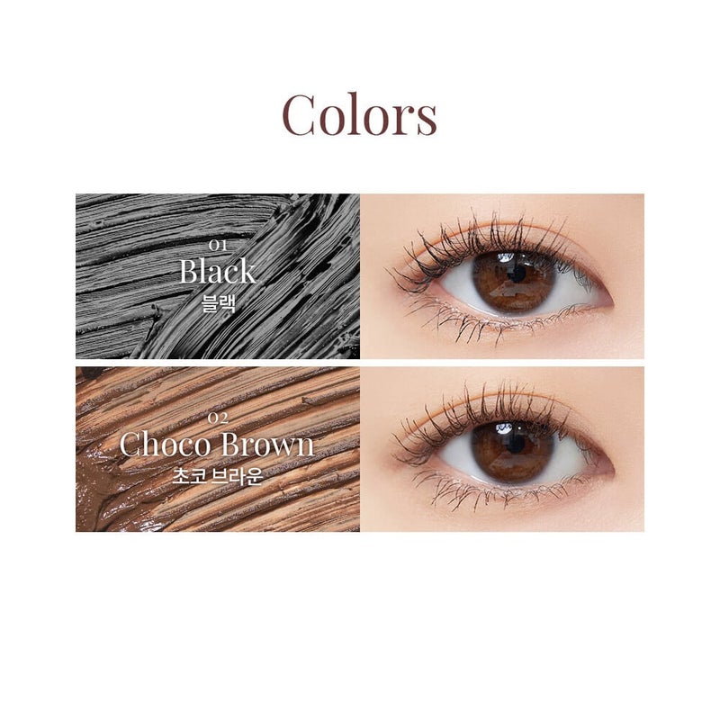 Dasique Mood Up Long & Curl Waterproof Mascara – 01 Black - Image 3