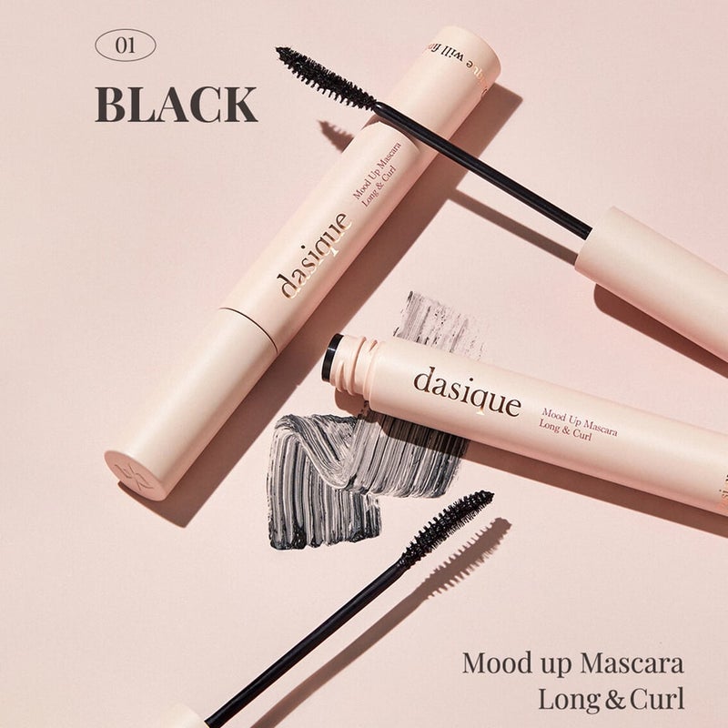 Dasique Mood Up Long & Curl Waterproof Mascara – 01 Black - Image 5