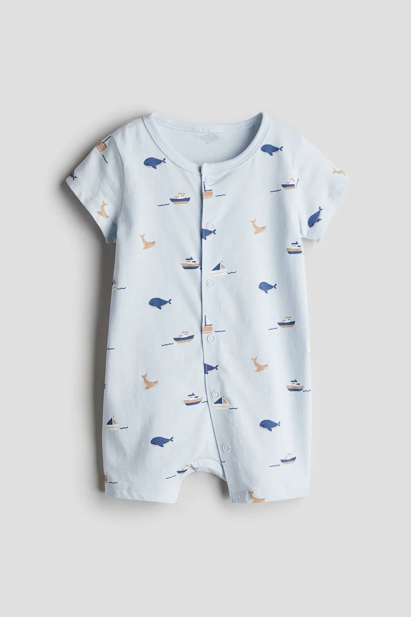 اتش اند ام Patterned all-in-one pyjamas