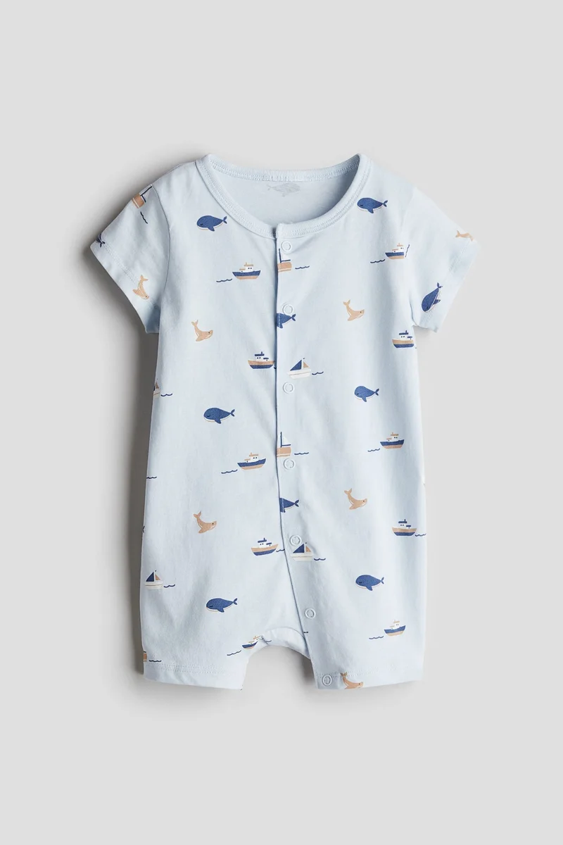 H&M Patterned all-in-one pyjamas