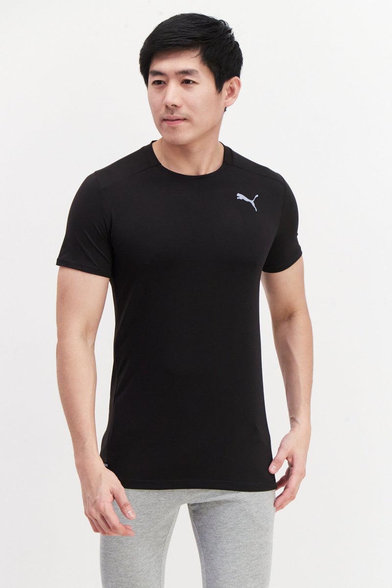 PUMA Men Sportswear Fit Short Sleeve Running T-Shirts, Black - Image 1