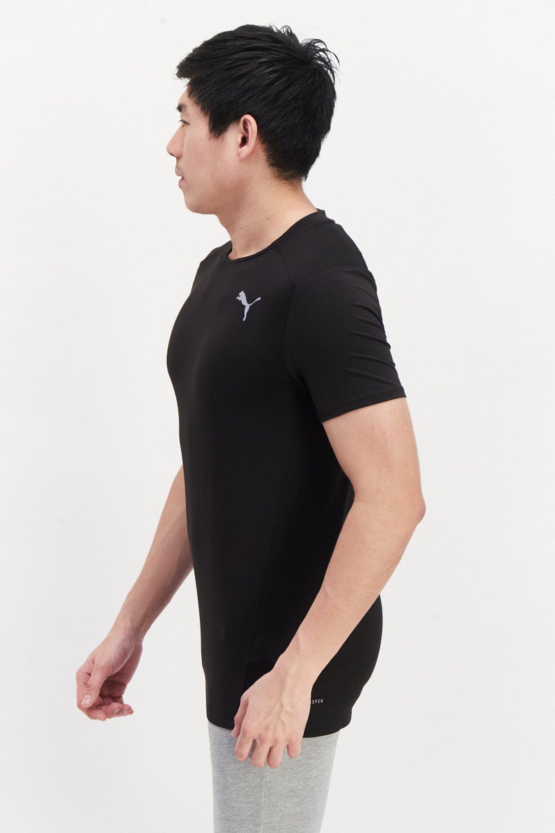 PUMA Men Sportswear Fit Short Sleeve Running T-Shirts, Black - Image 2