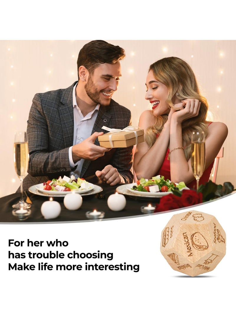 Valentines Day Gifts for Him Her, Date Night Dice Couples Gift for Him Her, Dinner Decider Dice, Anniversary Birthday Valentines Day for Husband Wife Boyfriend Girlfriend Women Men  - Image 5