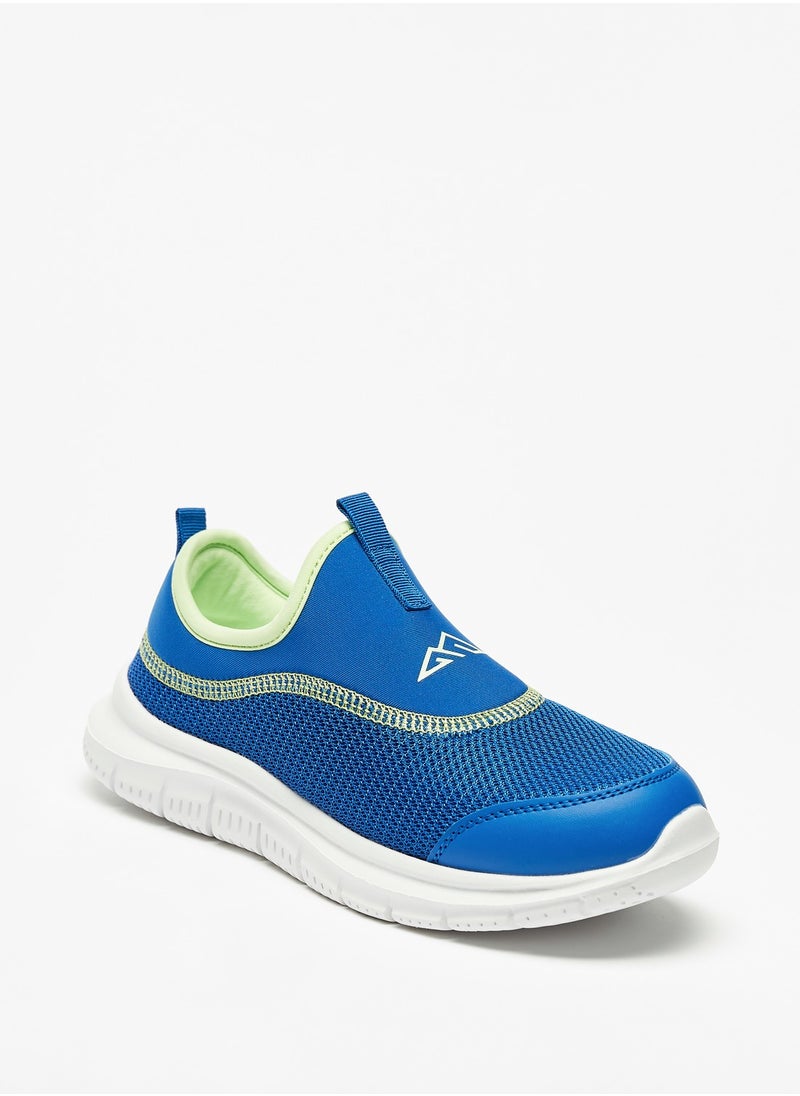 Oaklan by Shoexpress - Boys Textured Slip On Sports Shoes with Pull Tab Detail - Image 1