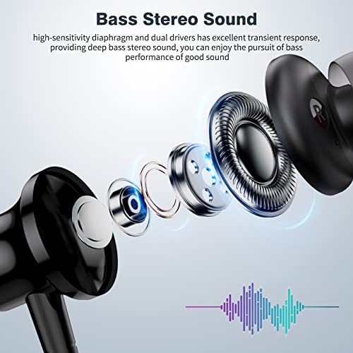 COOYA USB C Headphone,COOYA Type C Wired Earbuds Magnetic Bass Noise Canceling In-Ear Earphones+Mic for iPhone 17 16 15 Pro Max iPad 10 Pixel 9 8 for Samsung Galaxy S25 Ultra S24 S23 A16 A56 for OnePlus 13 - Image 4