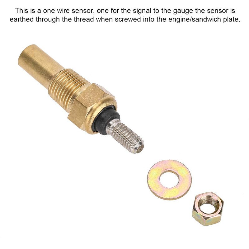 Engine Water/Oil Temp Sensor, 1/8 NPT Electrical Sender Transmitter Sending Unit Engine Coolant Temperature Sensor Water Oil Temp Sensor, Water Temp Sensor Replacement - Image 5