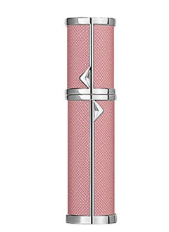 Perfume Bottles Empty Refill, Perfume Atomizer, Refillable Portable Mini Perfume Atomizer, Perfume Spray bottle Atomizer for Travel, Leaking Proof, Luxury Leather, 5ml (Pink)
