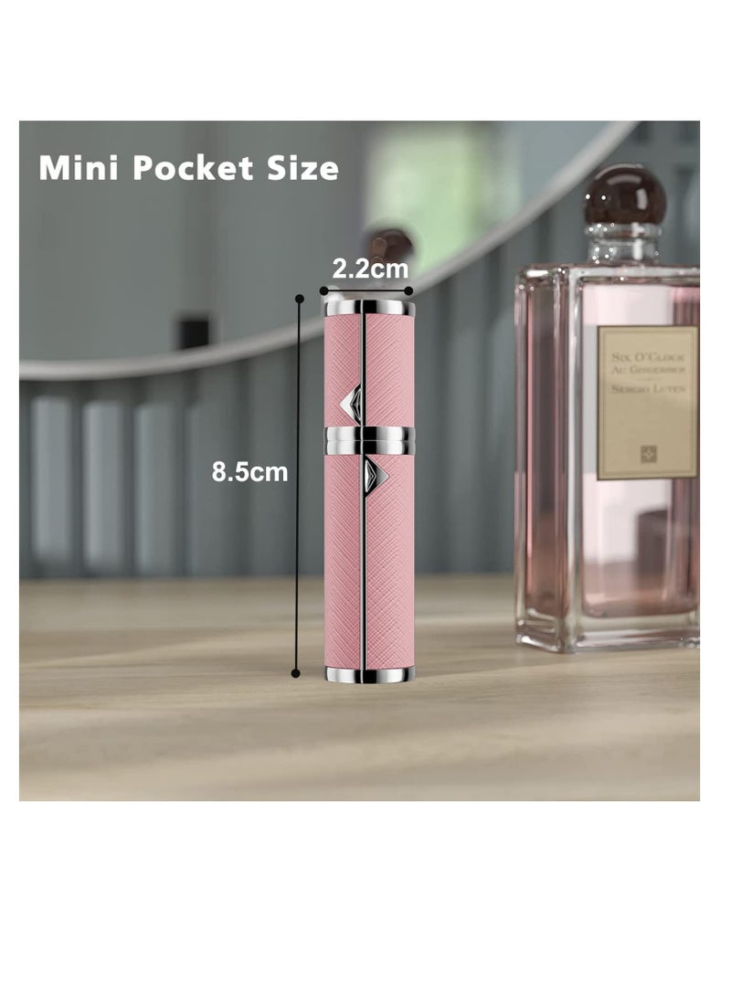 Generic - Perfume Bottles Empty Refill, Perfume Atomizer, Refillable Portable Mini Perfume Atomizer, Perfume Spray bottle Atomizer for Travel, Leaking Proof, Luxury Leather, 5ml (Pink) - Image 1