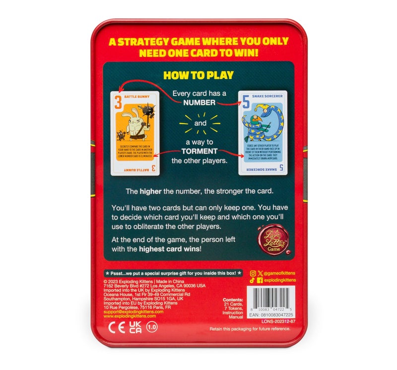 Exploding Kittens Power Hungry Pets in Collectible Tin by Exploding Kittens - 2-6 Players - Ages 7+ - 15 Minutes to Play - Strategic and Simple Card Game - Party Game, Family Game Night, Kid and Adult Card Game - Image 2