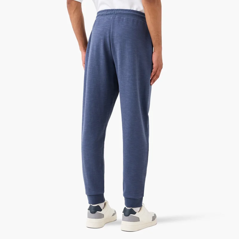 Kappa Kappa Logo Detail Joggers with Drawstring Closure and Pockets