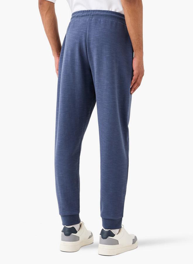 Kappa Regular Fit Logo Detail Joggers with Drawstring Closure and Pockets - Image 3