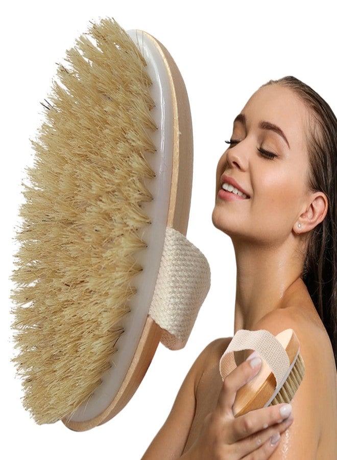 Saycker Dry Brushing Body Brush, Exfoliating Brush Body, Soft Natural Bristle for Drying Skin, Shower Brushes Wet and Dry Brushing, Scrubber for Exquisite Skin,Reduce Acne and Cellulite - Image 3
