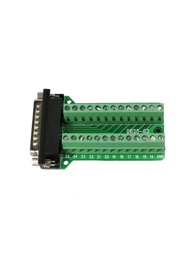 Twinkle Bay Connector Db25 D-sub Male Plug 25-pin Port Terminal Breakout PCB Board - Image 3