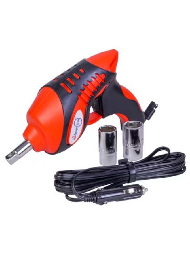 Electric Hydraulic Car Jack Kit 12V – Portable Tire Change Set with Impact Wrench, Gloves & Emergency Triangle - Image 5