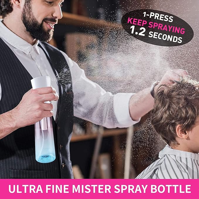 TANSHINE Hair Plant Mist Spray Bottle Fine Mist Empty Plastic Spray Bottles Water Misting Cleaning Spray Bottle For Curly Hair StylingPlantsGardeningBarberSkin Care - Image 3