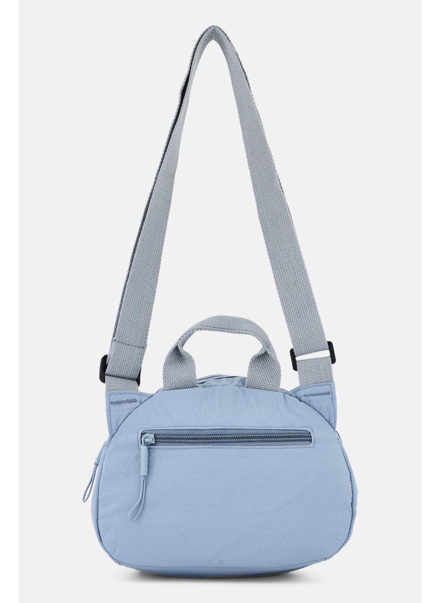 bebe - Women Brand Logo Cross Body Bag 24 L x 17 H x 10 W cm, Blue - Image 1