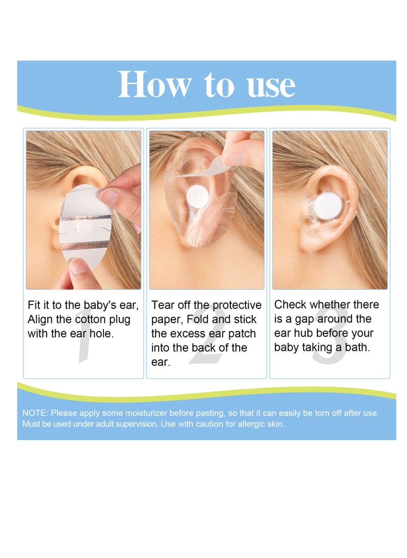 Sefudun - 60 Pieces Waterproof Ear Protector Cover for Swimming Shower Ear Protectors with Ear Plugs - Image 1