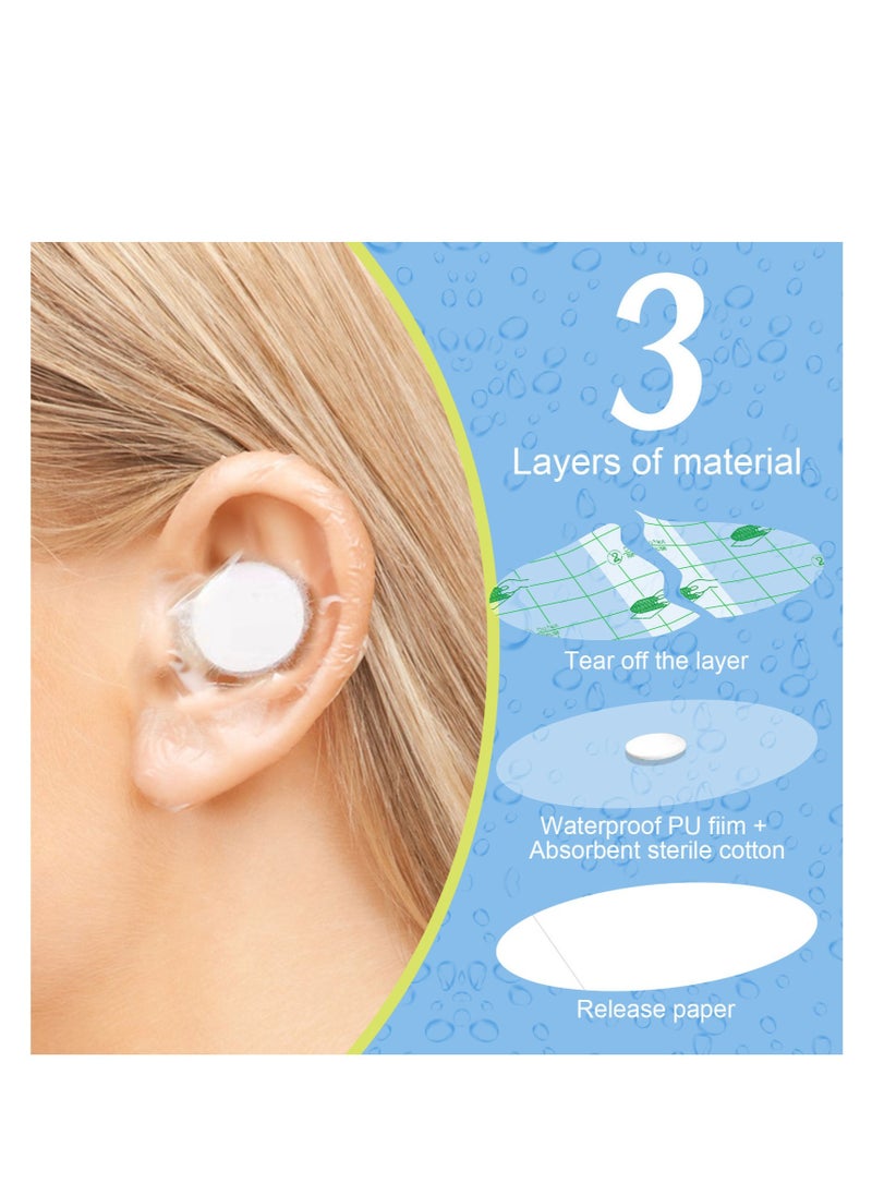 Sefudun - 60 Pieces Waterproof Ear Protector Cover for Swimming Shower Ear Protectors with Ear Plugs - Image 1
