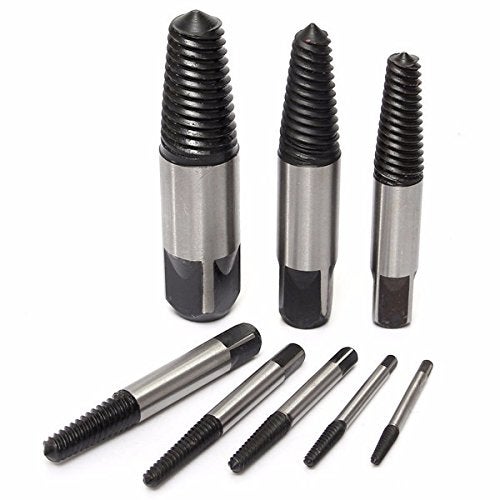 Screw Extractor Set Damaged Nut Screw Extractor Bolt Stud Remover Screwdriver Tool Kit Red 8 Pieces  - Image 2