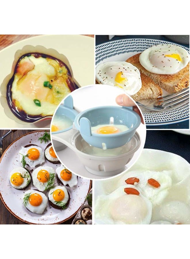 KICOFIT Microwave Egg Poacher, Poached Egg Cooker with Measure Cup, Dishwasher Safe BPA Free, Egg Maker Poached Egg Steamer Kitchen Gadget Home Gift - Image 4