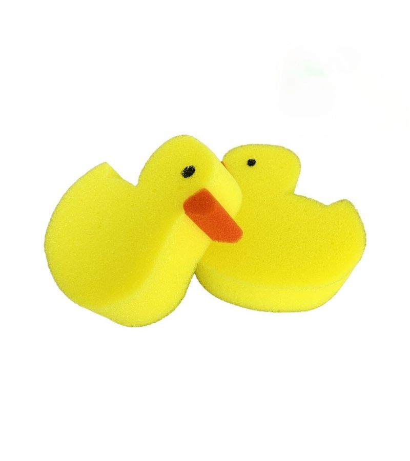4 Pack Little Yellow Duck Facial Sponge Scrubber With Strong Stain Removing Power For Bathing - Image 5