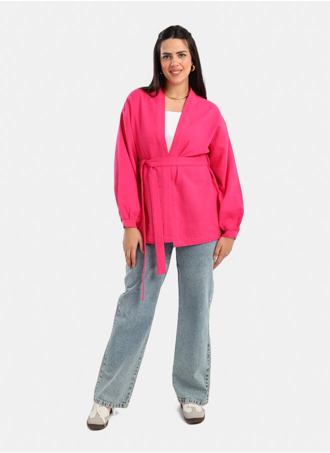 Carina Tencel Open Front Cardigan  - Image 4