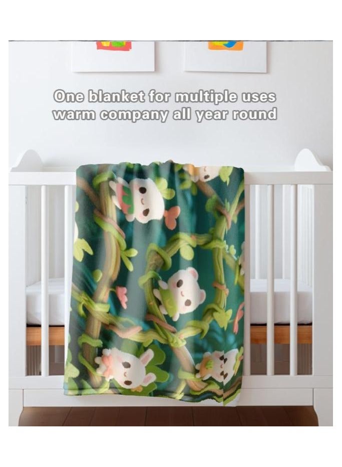 عام بطانية رقيقة من الفانيلا الكرتونية للأطفال أو الطلاب (دافئة ومريحة ومناسبة للنوم والألعاب) 100 سم * 150 سم - 122 - Image 5