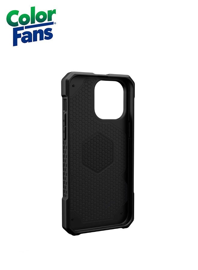 Color Fans Apple iPhone 14 Pro Max Case Kelvar 6.7" Monarch Pro Build-in Magnet Compatible with Magnet Charging Rugged Shockproof Dropproof Premium Protective Cover - Black - Image 5