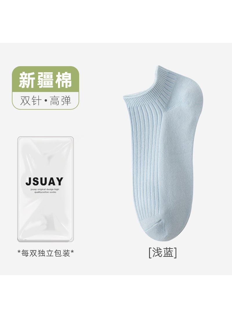 Generic - Cotton Low-Cut Socks Antibacterial Sweat-Absorbent Pink - Image 1