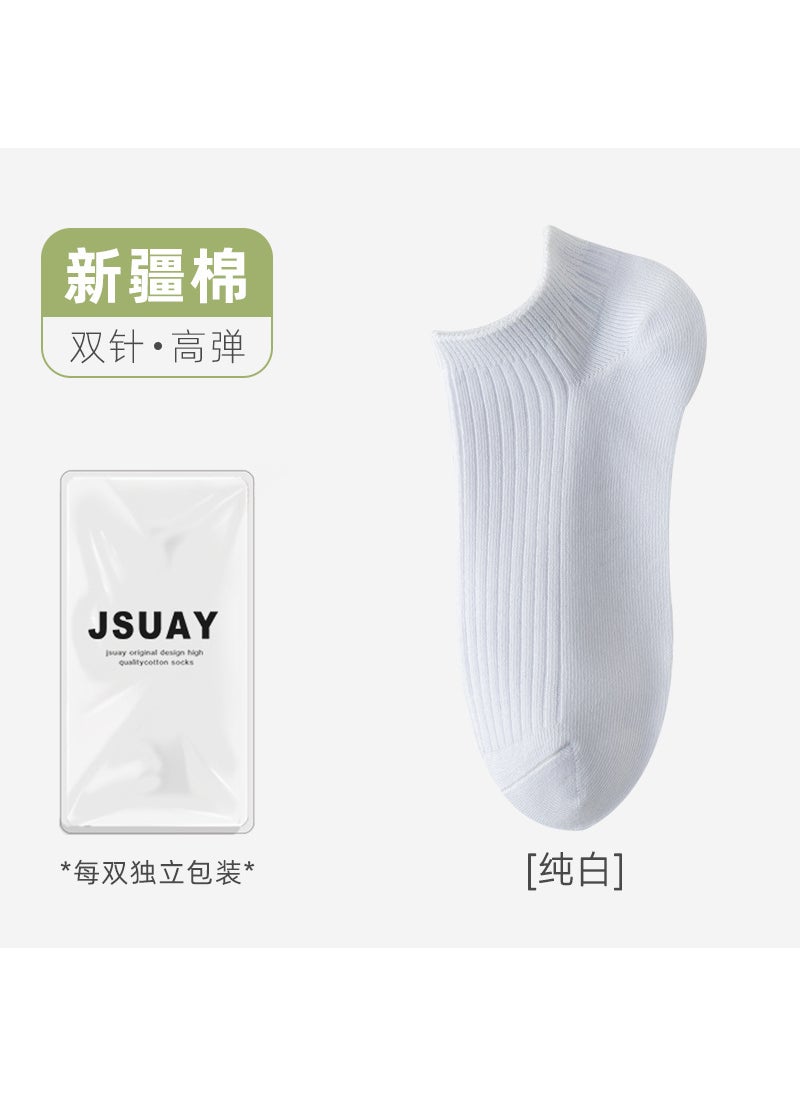 Generic - Cotton Low-Cut Socks Antibacterial Sweat-Absorbent Pink - Image 1