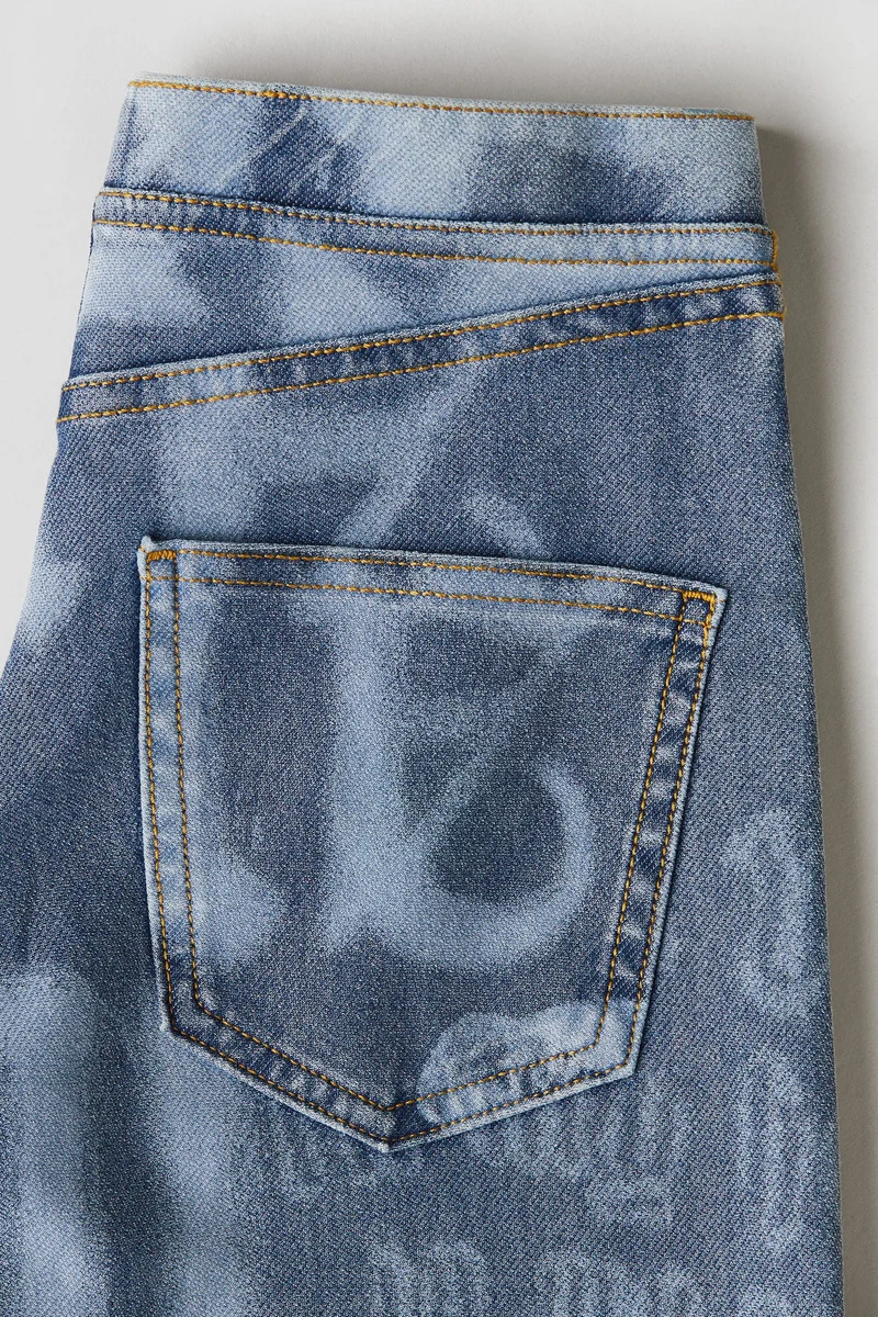 H&M Wide denim-look trousers