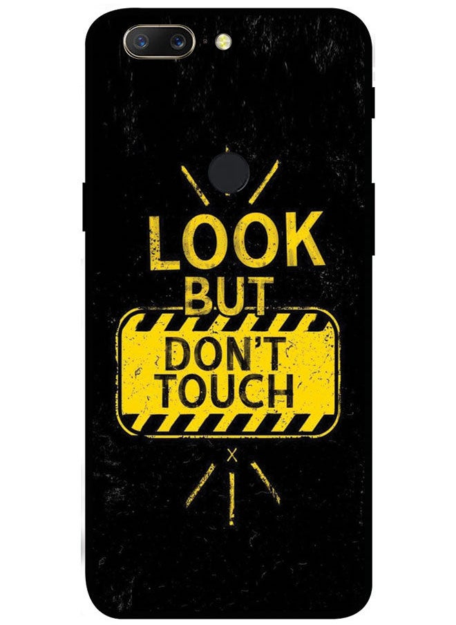 EYE CATCH - Protective Case Cover For OnePlus 5T Smart Series Printed Protective Case Cover for OnePlus 5T Look But Don't Touch - Image 1