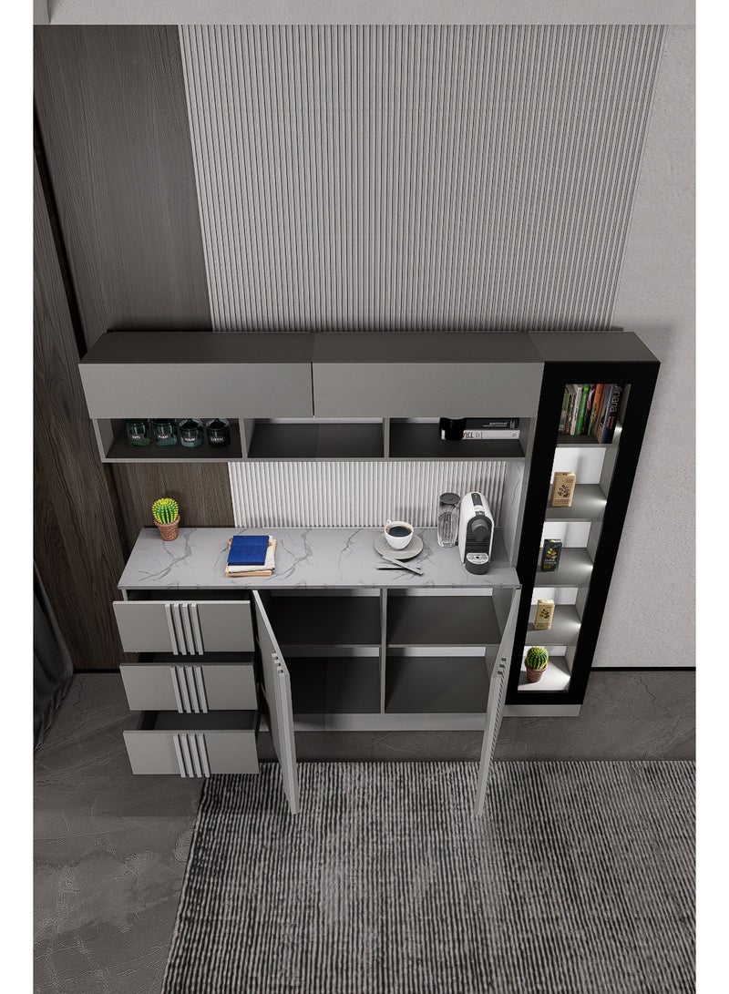 كوفي وورلد ركن القهوة بالاضاءة المخفية الداخلية الانيقة تكيسات الطولية - Image 5