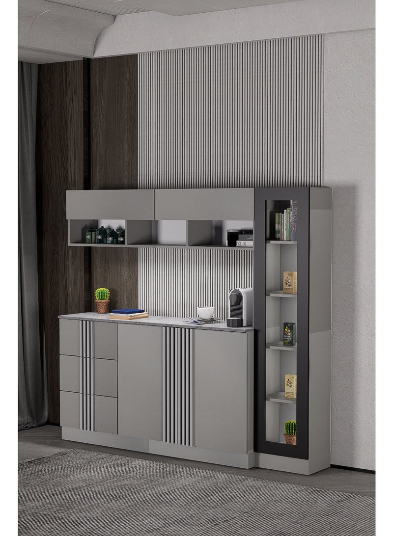 كوفي وورلد ركن القهوة بالاضاءة المخفية الداخلية الانيقة تكيسات الطولية - Image 3