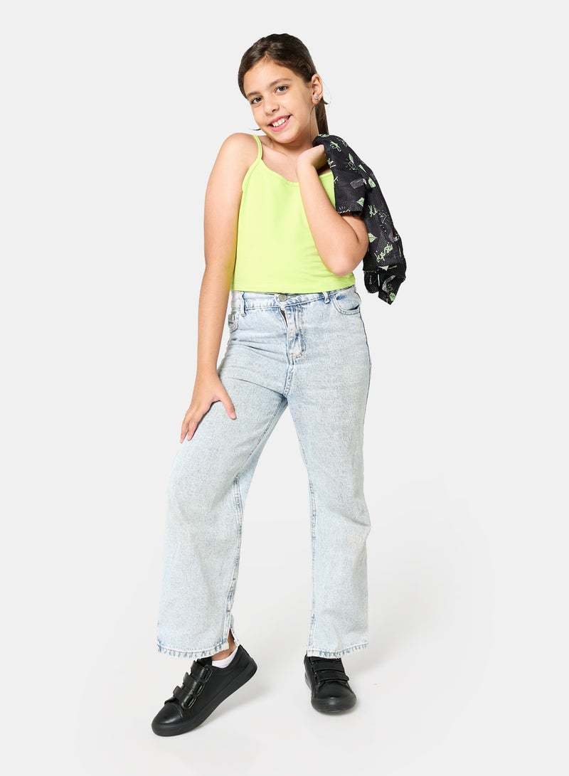 Panco Girls Neon Printed Mesh T-Shirt - Image 4