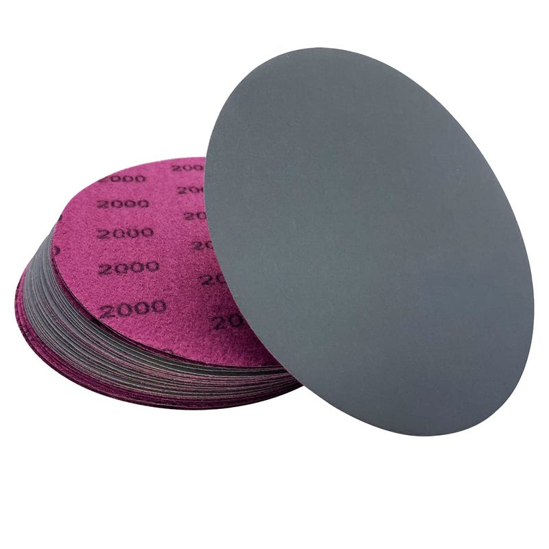 AutKerige 2000 Grit Wet Dry Sandpaper, 6 Inch 25 PCS Hook and Loop Sanding Discs with Premium Silicon Carbide Abrasive, Polishing Sandpaper Pads for Auto Polishing or Scratches Removing - Image 1