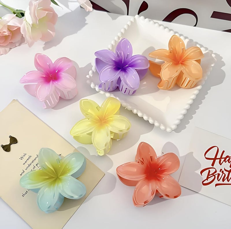 ROCK WORLD 3pcs Flower Hair Clips VibrantClip for Casual Wear - Image 4
