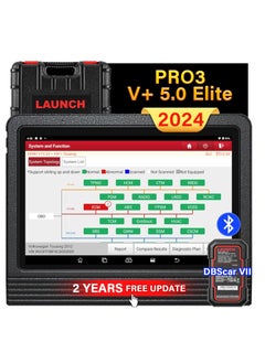 Launch LAUNCH X431 PRO3 (V+ 5.0) 2024 New Elite OEM Topology Mapping Bidirectional Scan Tool, Scan HD Trucks, AutoAuth for FCA SGW, 41+ Services, ECU Coding, All...  - Image 1