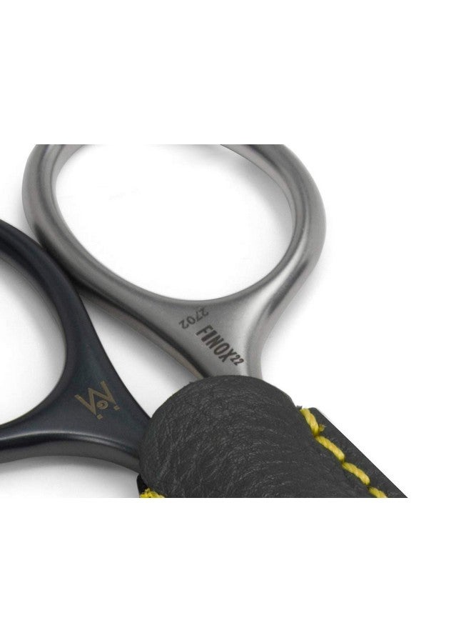 GERMANIKURE Tower Point Cuticle Scissors - Self-Sharpening FINOX22 Titanium Coated Stainless Steel Professional Grooming Scissors in Leather Case - Ethically Made in Solingen Germany - 2705 - Image 3