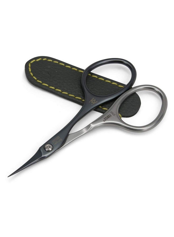 GERMANIKURE Tower Point Cuticle Scissors - Self-Sharpening FINOX22 Titanium Coated Stainless Steel Professional Grooming Scissors in Leather Case - Ethically Made in Solingen Germany - 2705 - Image 1