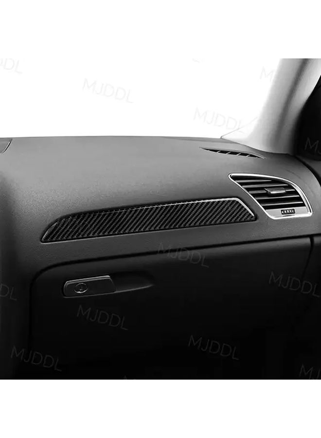 Black Carbon Fiber Dashboard Panel Decal Trim for Select Audi Models 2009 2018 - Image 3