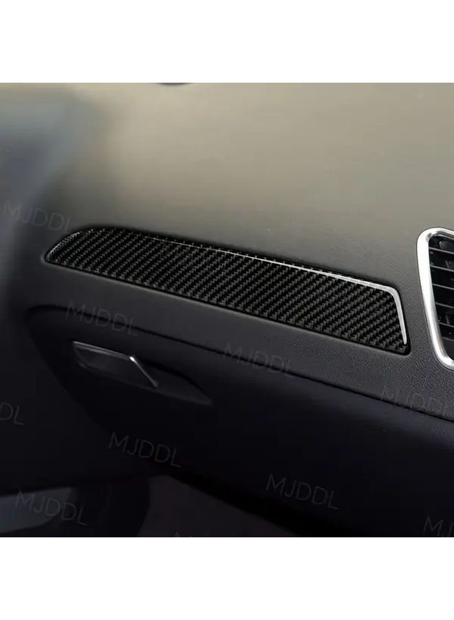 Black Carbon Fiber Dashboard Panel Decal Trim for Select Audi Models 2009 2018 - Image 4