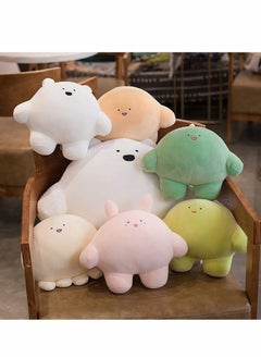 Excefore 9'' Cute Bear Plush Stuffed Animal Body Pillow Fat Cartoon Cylindrical Body Pillows for Kids, Super Soft Hugging Toy Gifts for Bedding, Kids Sleeping Nap Kawaii Pillow  - Image 2