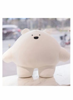 Excefore 9'' Cute Bear Plush Stuffed Animal Body Pillow Fat Cartoon Cylindrical Body Pillows for Kids, Super Soft Hugging Toy Gifts for Bedding, Kids Sleeping Nap Kawaii Pillow  - Image 3