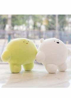 Excefore 9'' Cute Bear Plush Stuffed Animal Body Pillow Fat Cartoon Cylindrical Body Pillows for Kids, Super Soft Hugging Toy Gifts for Bedding, Kids Sleeping Nap Kawaii Pillow  - Image 5
