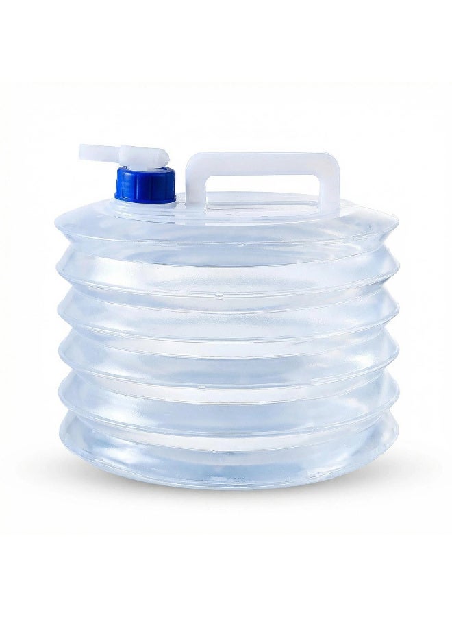 Foldable Water Container 10L, Food-Grade PE, Portable Water Tank with Tap for Camping Hiking  Outdoor - Image 3