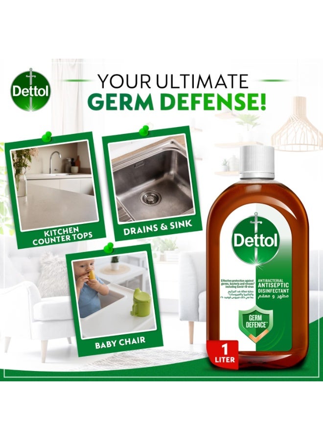 إيروريكس سائل مطهر مضاد للبكتيريا لحماية فعالة من الجراثيم والنظافة الشخصية، يستخدم في تنظيف الأرضيات والاستحمام والغسيل، 2 لتر - Image 4